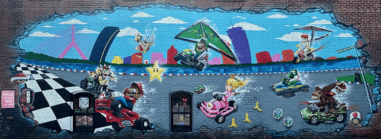 Mario Kart Mural